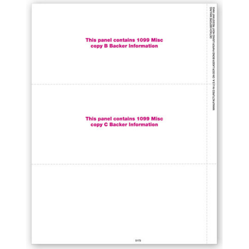 3 Up Blank Laser 1099 MISC Income 3 Up Blank Laser 1099 MISC Income