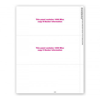 3 Up Blank Laser 1099 MISC Income, Bulk