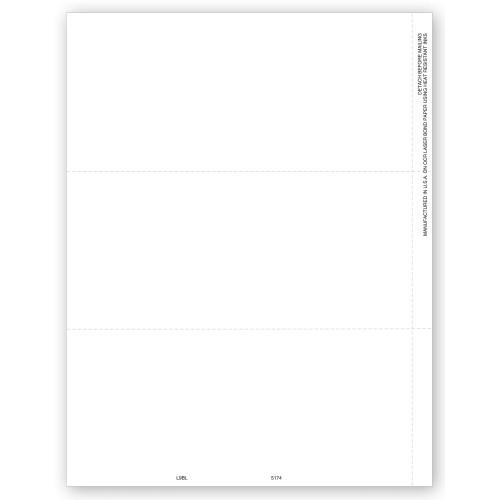 3 Up Blank Laser 1099 3 Up Blank Laser 1099