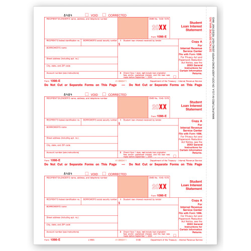 Laser 1098 E, Federal Copy A Laser 1098 E, Federal Copy A