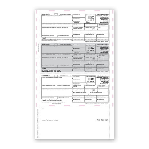 14" 3-UP LASER 1099-R, HORIZONTAL FORMAT, PRESSURE SEAL 14" 3-UP LASER 1099-R, HORIZONTAL FORMAT, PRESSURE SEAL