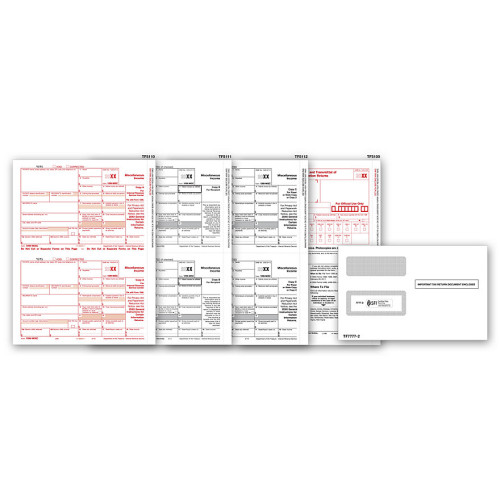 Laser 1099 MISC Income Set & Envelope Kit, 3 part Laser 1099 MISC Income Set & Envelope Kit, 3 part