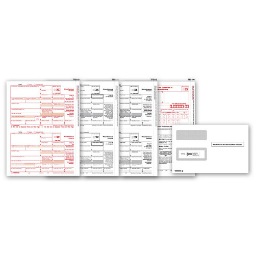 Laser 1099 MISC Income Set & Envelope Kit, 4 part Laser 1099 MISC Income Set & Envelope Kit, 4 part