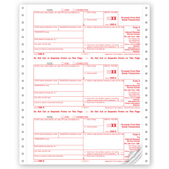 Continuous 1099 S, Carbonless