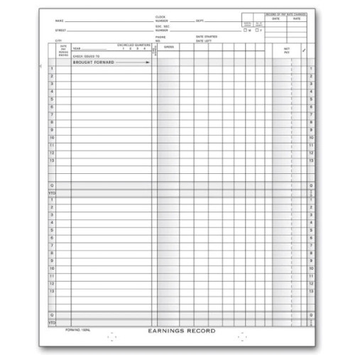 Weekly Payroll Record Ledgers- One-Write Checks - Business Checks Weekly Payroll Record Ledgers- One-Write Checks - Business Checks