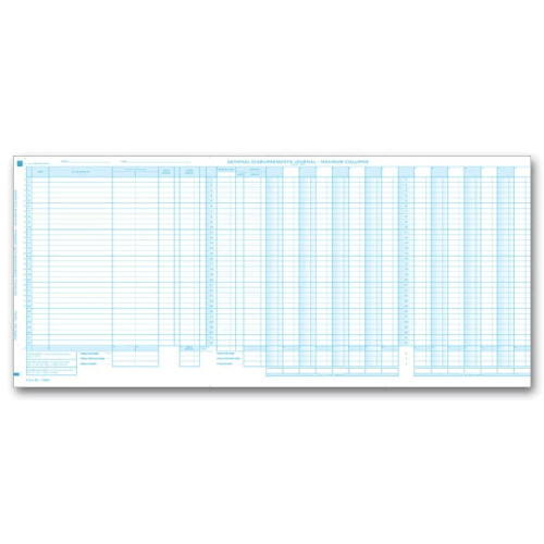 General Disbursement Journals (190NJ) - One-Write Checks - Business Checks General Disbursement Journals (190NJ) - One-Write Checks - Business Checks