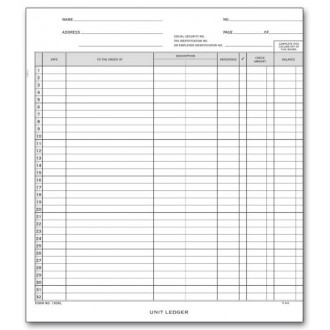 General Disbursement Ledgers