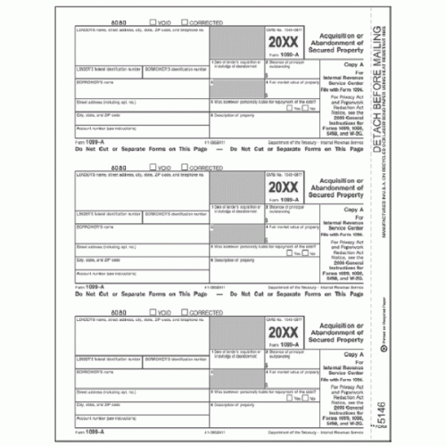 Laser 1099 A, Federal Copy A Laser 1099 A, Federal Copy A
