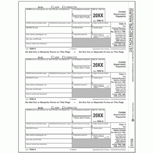 Laser 1099 G, Federal Copy A Laser 1099 G, Federal Copy A