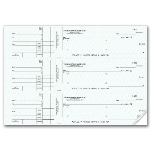 General 3-To-A-Page Checks (53232N) - 3-To-A-Page Checks  - Business Checks  