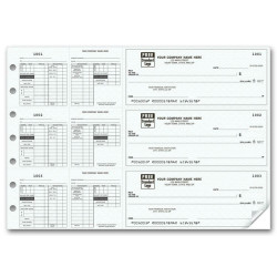 3-To-A-Page Payroll Checks with Maximum Deductions