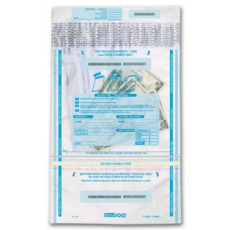 Checks & Cash Deposit Bags - 10 x 15 3/4