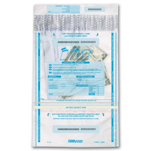Checks & Cash Deposit Bags - 10 x 15 3/4 - Deposit Slips - Business Checks Checks & Cash Deposit Bags - 10 x 15 3/4 - Deposit Slips - Business Checks