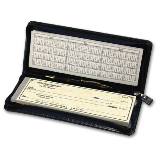 Zippered Leather Check Cover - Personal Size (59002) - Check Binders & Covers - Business Checks Zippered Leather Check Cover - Personal Size (59002) - Check Binders & Covers - Business Checks