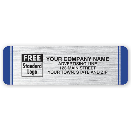 Weather-Resistant Labels, Brushed Poly, Silver Weather-Resistant Labels, Brushed Poly, Silver