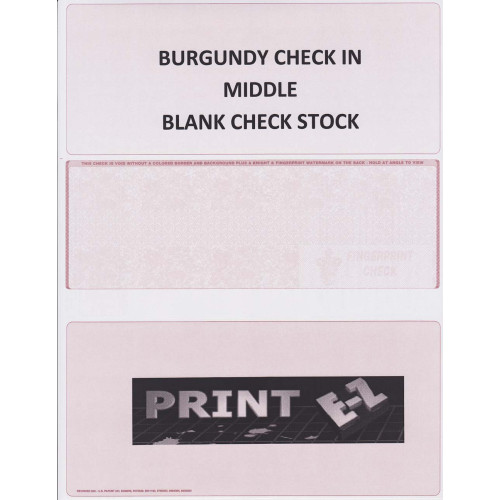 Check In Middle Blank (CIMB) - Blank Computer Checks - Computer Checks Check In Middle Blank (CIMB) - Blank Computer Checks - Computer Checks