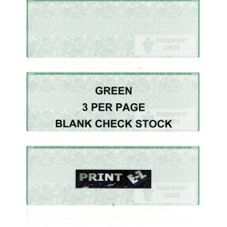 3 Checks per page Blank 