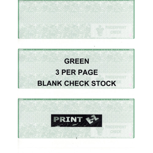 3 Checks per page Blank 3 Checks per page Blank