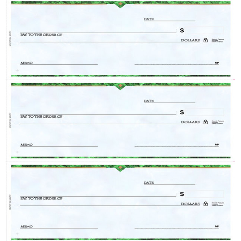 The Newport Deskbook, 3-On-A-Page Compact Size Checks