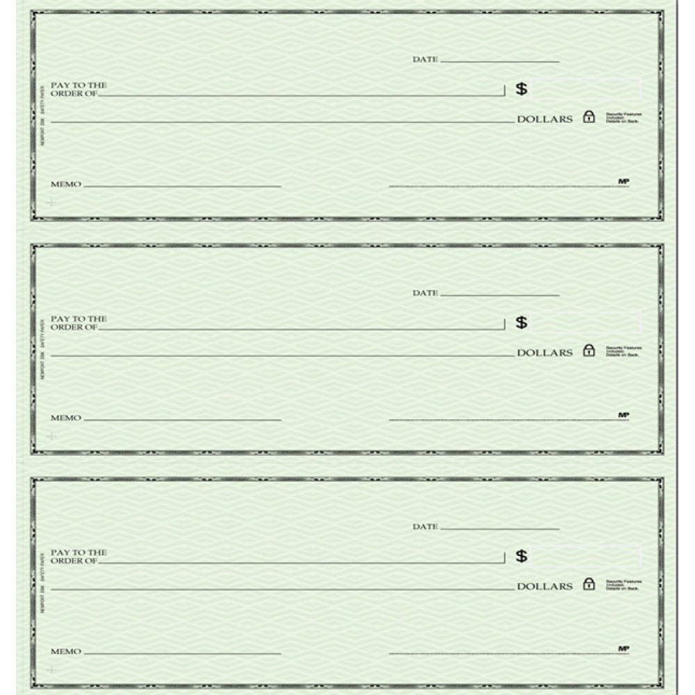 The Newport Deskbook, 3-On-A-Page Compact Size Checks