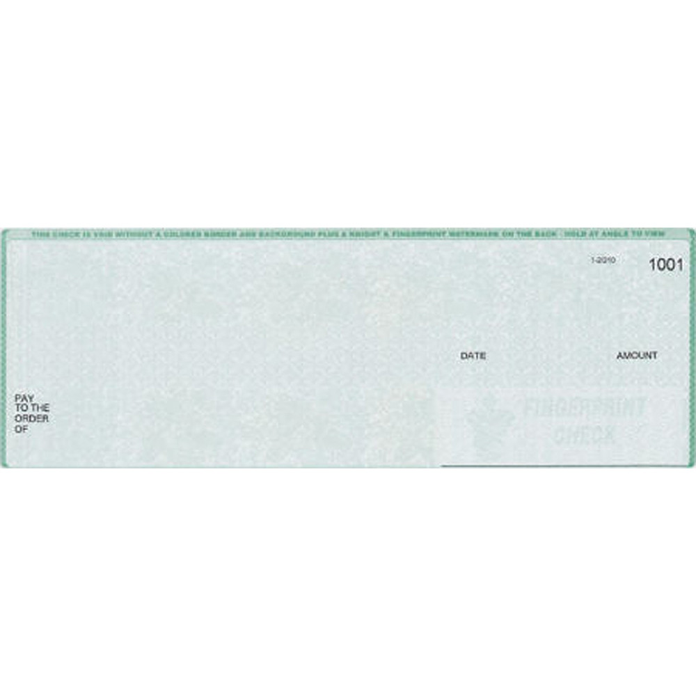 Check On Bottom Blank (COBB) - Blank Computer Checks  - Computer Checks 