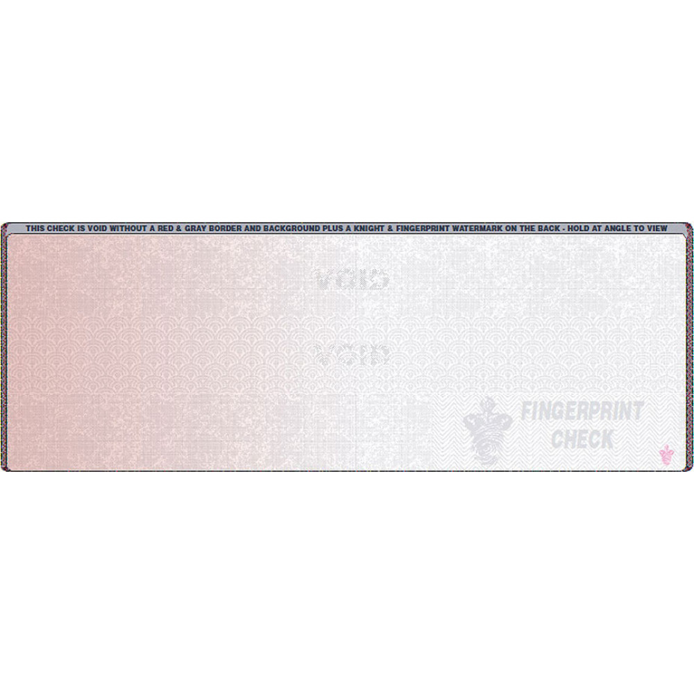 Blank Computer Checks