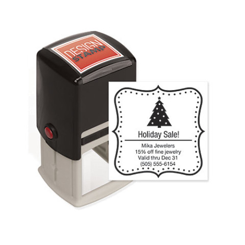 Holiday Dots Design Stamp - Self-Inking Holiday Dots Design Stamp - Self-Inking