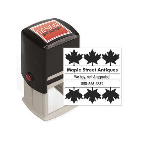 Autumn Leaves Design Stamp - Self-Inking Autumn Leaves Design Stamp - Self-Inking