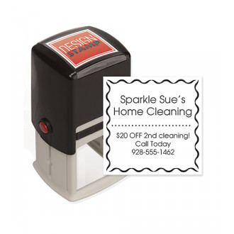 Whirl Around Design Stamp - Self-Inking